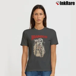 Women’s Braindead Statement Typography Signature T-Shirt in charcoal | Soft, Flattering Fit