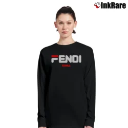 Women’s Brand Inspired Fashion Mickey Mouse Long-Sleeve Top in black | Sleek, Versatile, All-Season