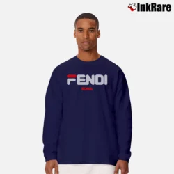 Men’s Brand Inspired Fashion Mickey Mouse Long-Sleeve Shirt in navy | Sleek, Lightweight, Year-Round Wear