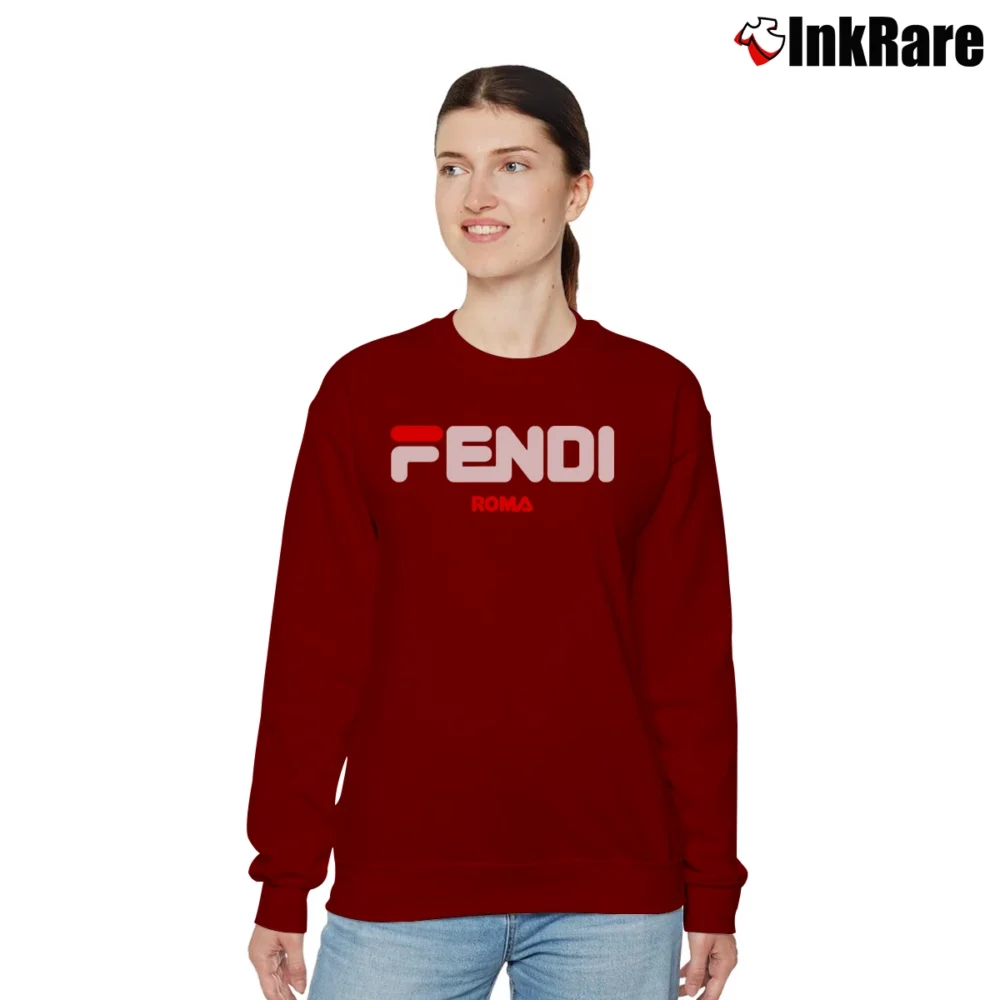 Women’s Brand Inspired Fashion Mickey Mouse Relaxed Sweatshirt in maroon | Soft, Laid-Back Vibe
