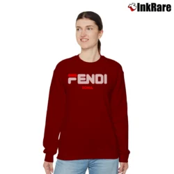 Women’s Brand Inspired Fashion Mickey Mouse Relaxed Sweatshirt in maroon | Soft, Laid-Back Vibe