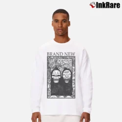 Men’s Brand New Reapers Rock Music Long-Sleeve Shirt in white | Sleek, Lightweight, Year-Round Wear