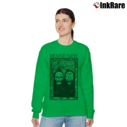 Women’s Brand New Reapers Rock Music Relaxed Sweatshirt in irish green | Soft, Laid-Back Vibe