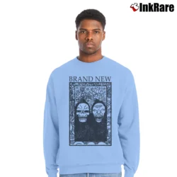 Men’s Brand New Reapers Rock Music Crewneck Sweatshirt in light blue | Cozy Fabric, Clean Style