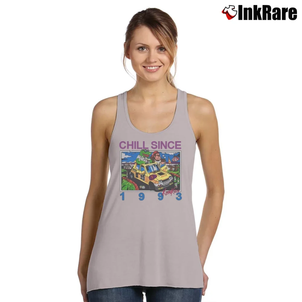 Women’s Brandy Melville Chill Since 1993 Tank Top in sport grey | Lightweight, Movement-Friendly