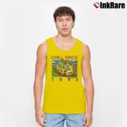 Men’s Brandy Melville Chill Since 1993 Tank Top in yellow | Breathable, Active-Friendly Design