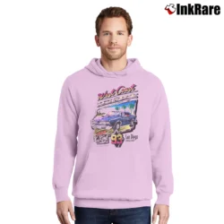 Men’s Brandy Melville West Coast Graphic Pullover Hoodie in light pink | Cozy, Durable, Modern Fit