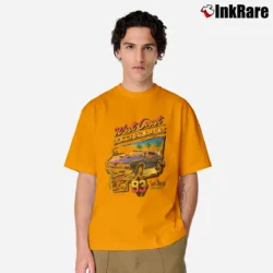Men’s Brandy Melville West Coast Graphic Classic T-Shirt in orange | Soft, Breathable Everyday Wear
