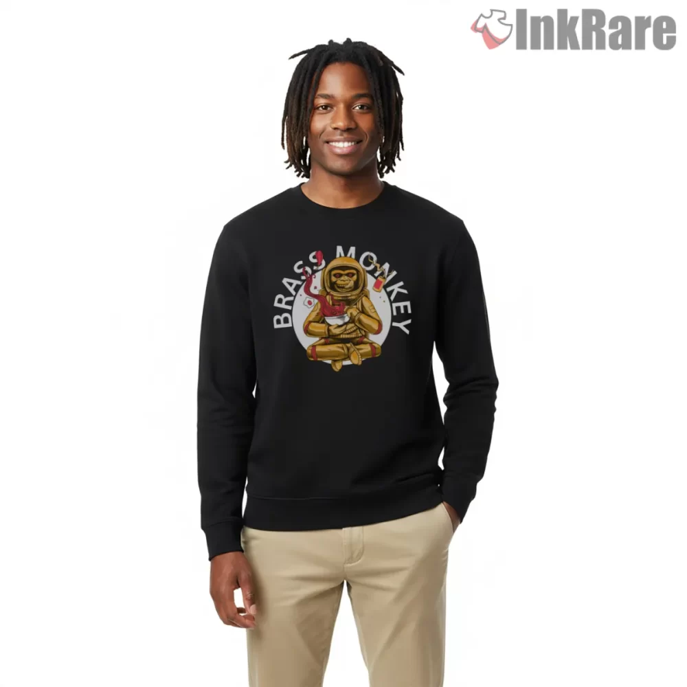 Brass Monkey Licensed To Ill Cartoon Monkey Shirt on graphic shirt for men graphic tee