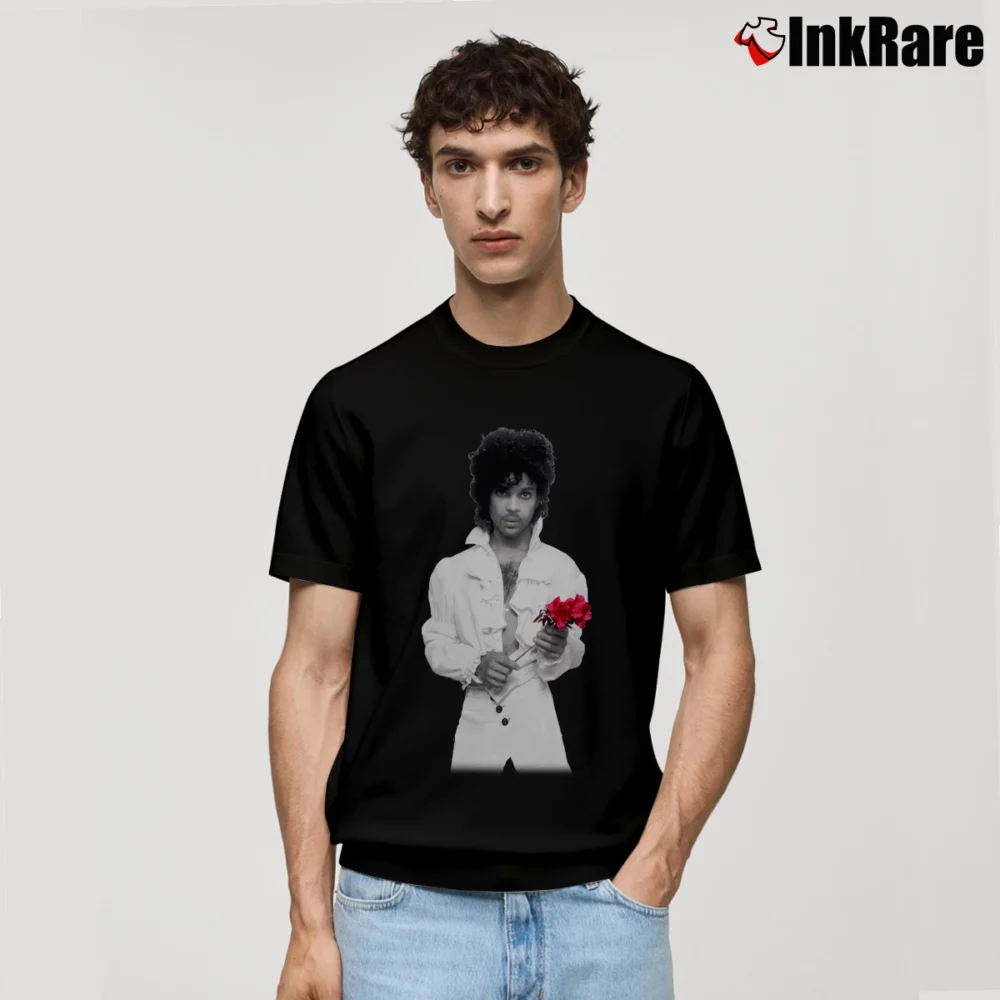Men’s Bravado Prince Flower Classic T-Shirt in black | Soft, Breathable Everyday Wear