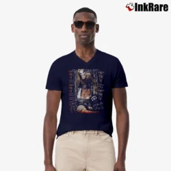 Men’s Bray Wyatt Let Me In V-Neck Tee in navy | Sharp, Breathable, Everyday Staple