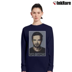 Women’s Breaking Bad Jesse Pinkman Graphic Long-Sleeve Top in navy | Sleek, Versatile, All-Season