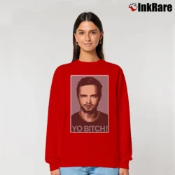 Women’s Breaking Bad Jesse Pinkman Graphic Relaxed Sweatshirt in red | Soft, Laid-Back Vibe
