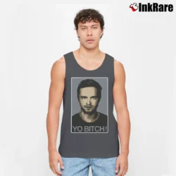 Men’s Breaking Bad Jesse Pinkman Graphic Tank Top in charcoal | Breathable, Active-Friendly Design