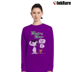 Women’s Breaking Beagle Snoopy Long-Sleeve Top in purple | Sleek, Versatile, All-Season