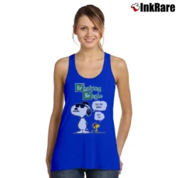 Women’s Breaking Beagle Snoopy Tank Top in royal blue | Lightweight, Movement-Friendly