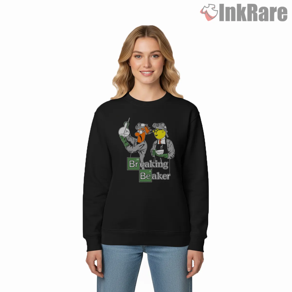 Breaking Beaker Science Parody Chemistry Meme Cartoon Shirt on graphic shirt for women graphic tee