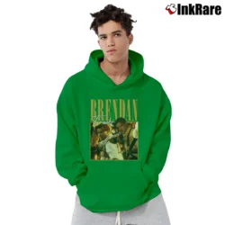 Men’s Brendan Fraser Bootleg Vintage Pullover Hoodie in irish green | Cozy, Durable, Modern Fit