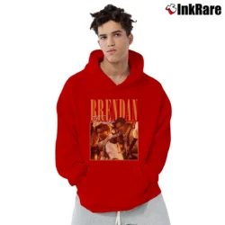 Men’s Brendan Fraser Bootleg Vintage Pullover Hoodie in red | Cozy, Durable, Modern Fit