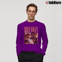 Men’s Brendan Fraser Bootleg Vintage Long-Sleeve Shirt in purple | Sleek, Lightweight, Year-Round Wear