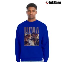 Men’s Brendan Fraser Bootleg Vintage Crewneck Sweatshirt in royal blue | Cozy Fabric, Clean Style