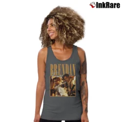 Women’s Brendan Fraser Bootleg Vintage Tank Top in charcoal | Lightweight, Movement-Friendly