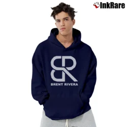 Men’s Brent Rivera Logo Birthday Gift Pullover Hoodie in navy | Cozy, Durable, Modern Fit