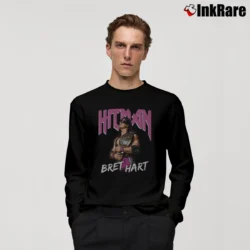 Men’s Bret Hart Hitman Long-Sleeve Shirt in black | Sleek, Lightweight, Year-Round Wear