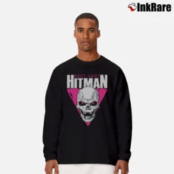 Men’s Bret Hart Hitman Skull Long-Sleeve Shirt in black | Sleek, Lightweight, Year-Round Wear