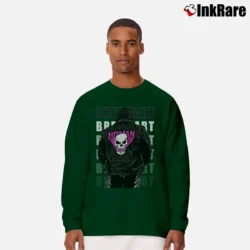 Men’s bret hart hitman wrestling for Classic WWE Fans Long-Sleeve Shirt in forest green | Sleek, Lightweight, Year-Round Wear