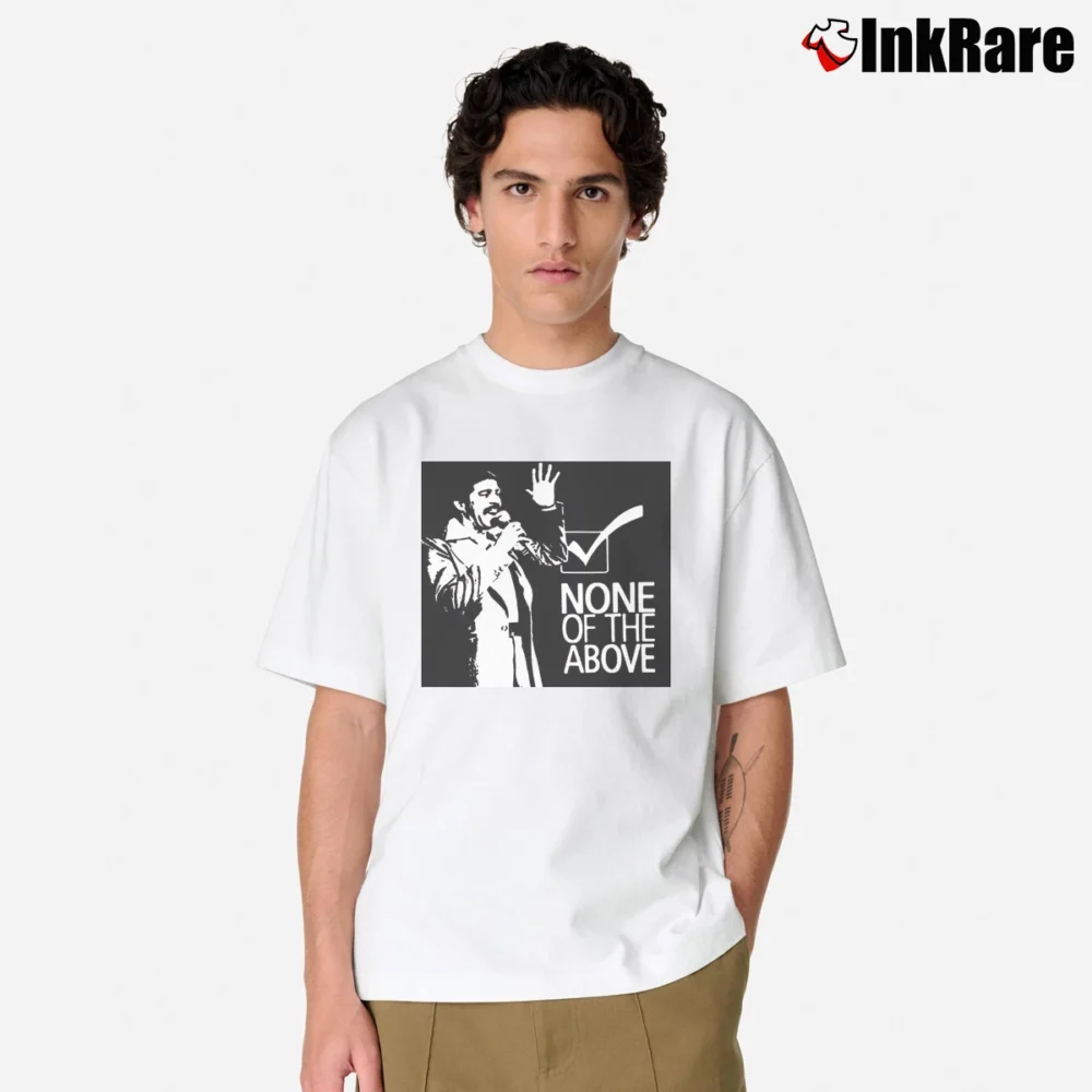 Men’s Brewster's Millions None Of The Above Classic T-Shirt in white | Soft, Breathable Everyday Wear