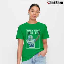 Women’s Brian Branch Flipping The Bird Signature T-Shirt in irish green | Soft, Flattering Fit
