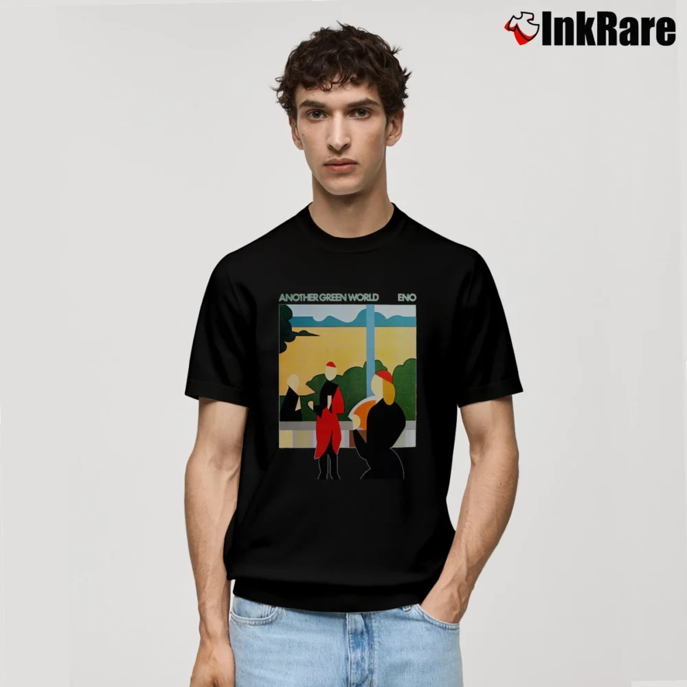 Men’s Brian Eno Another Green World Classic T-Shirt in black | Soft, Breathable Everyday Wear