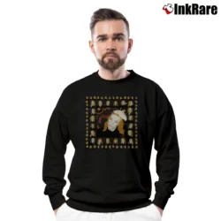 Men’s Brian Eno Taking Tiger Mountain Album Art Crewneck Sweatshirt in black | Cozy Fabric, Clean Style