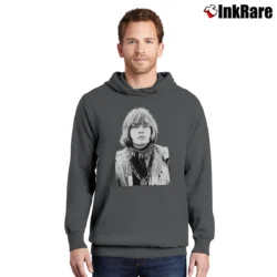Men’s Brian Jones Rolling Stones Pullover Hoodie in charcoal | Cozy, Durable, Modern Fit