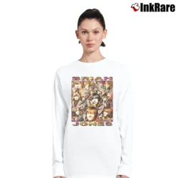 Women’s Brian Jones Rolling Stones Long-Sleeve Top in white | Sleek, Versatile, All-Season