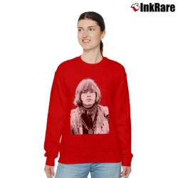 Women’s Brian Jones Rolling Stones Relaxed Sweatshirt in red | Soft, Laid-Back Vibe
