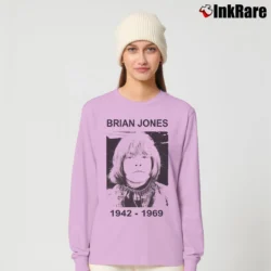 Women’s Brian Jones The Rolling Stones 1942 1969 for Music Fans Long-Sleeve Top in light pink | Sleek, Versatile, All-Season
