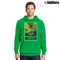 Men’s Bride Of Frankenstein 1935 Poster Pullover Hoodie in irish green | Cozy, Durable, Modern Fit