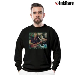 Men’s Bridges Of Sighs Robin Trower Crewneck Sweatshirt in black | Cozy Fabric, Clean Style