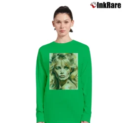 Women’s Brigitte Bardot Painting Long-Sleeve Top in irish green | Sleek, Versatile, All-Season