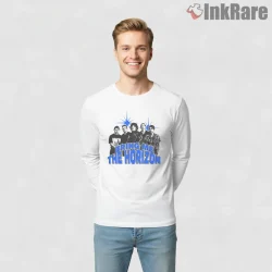 Bring Me The Horizon Blue Star Band Shirt on white long sleeve shirt for men graphic tee
