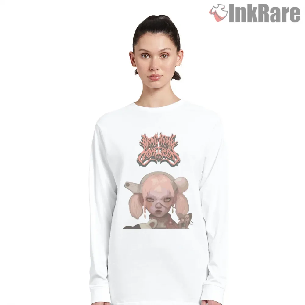 Bring Me The Horizon Post Human Doll Shirt on white long sleeve shirt for women graphic tee