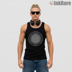 Bring Me The Horizon Sempiternal Geometry Shirt on black tank top for men graphic tee