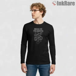 Bring Me The Horizon Serpent Sigil Shirt on black long sleeve shirt for men graphic tee