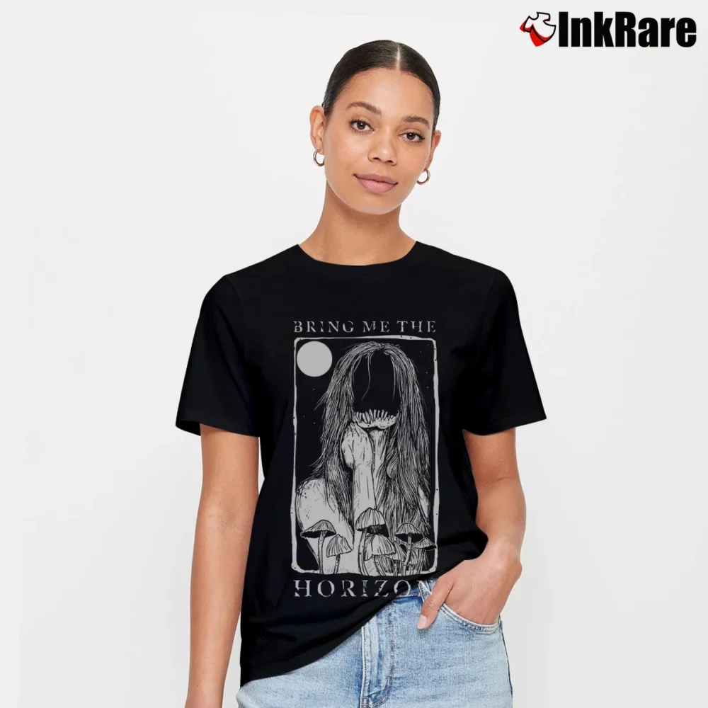 Women’s Bring Me The Horizon Shroom Rockstar Signature T-Shirt in black | Soft, Flattering Fit
