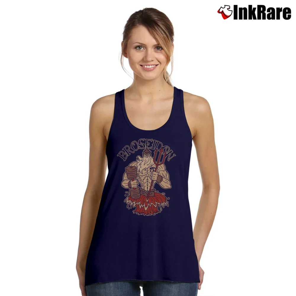 Women’s Bro Science Broseidon Tank Top in navy | Lightweight, Movement-Friendly