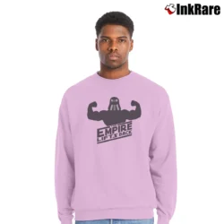 Men’s Bro Science Empire Lifts Gym Crewneck Sweatshirt in light pink | Cozy Fabric, Clean Style