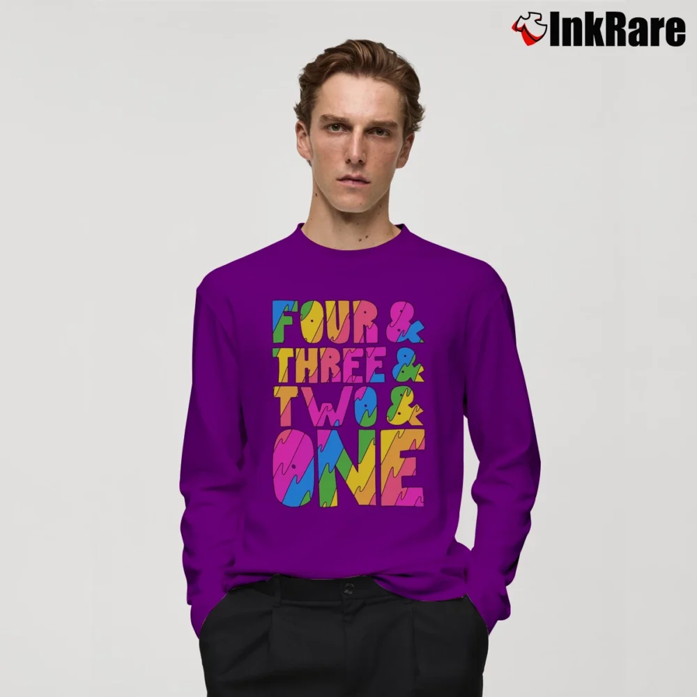 Men’s Broad City Countdown Intro Graphic Long-Sleeve Shirt in purple | Sleek, Lightweight, Year-Round Wear