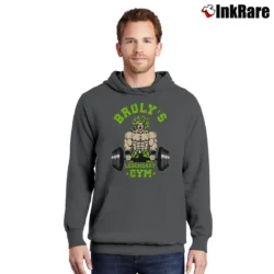 Men’s Broly Legendary Gym Workout Dragon Ball Pullover Hoodie in charcoal | Cozy, Durable, Modern Fit